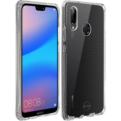 Afbeelding van Itskins Hoesje Siliconen Geschikt voor Huawei P20 Lite Spectrum Backcover Transparant