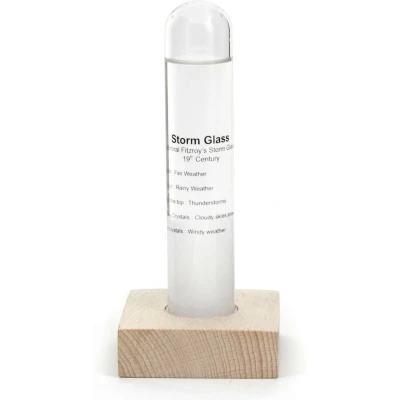 Afbeelding van Kikkerland Storm Glass Barometer Lichtbruin