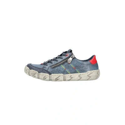 Afbeelding van Rieker Halbschuhe Sportieve veterschoenen, Dames, Maat: 40, Blau Hoogwaardig imitatieleer