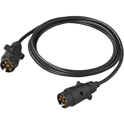 Afbeelding van Pro Plus Verlengkabel 3 meter met 2 x 7 Polige Stekker PVC