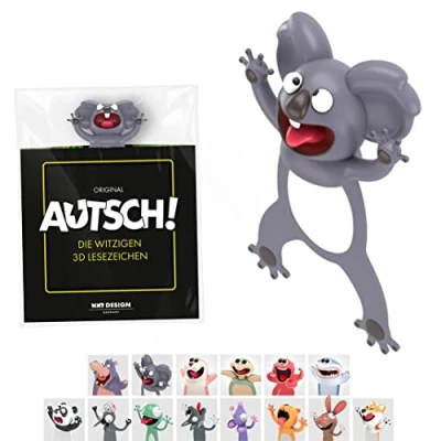 Afbeelding van KXT Grappige 3D bladwijzer Originele AUTSCH! Cartoon dieren grappig cadeau voor kinderen en volwassenen (koala)