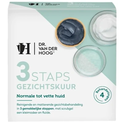 Afbeelding van Dr Van Der Hoog 3 Staps Gezichtskuur Normale tot Vette Huid