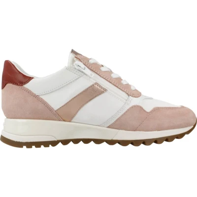 Afbeelding van Geox D Tabelya Sneakers voor dames, Nude Wit
