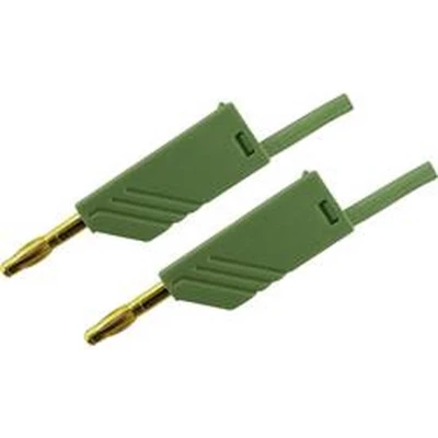Afbeelding van SKS Hirschmann MLN 50/2,5 GN Meetsnoer [Banaanstekker 4 mm Banaanstekker mm] 0.50 m Groen 1 stuk(s)