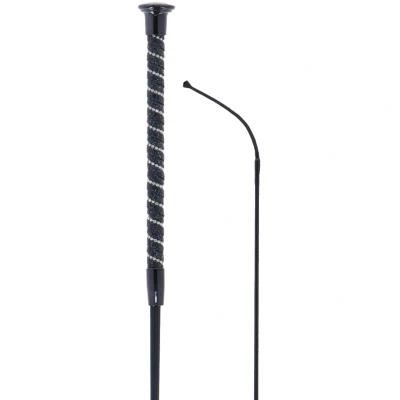 Afbeelding van Harry&#039;s Horse Dressuurzweep Precious Zwart 110cm