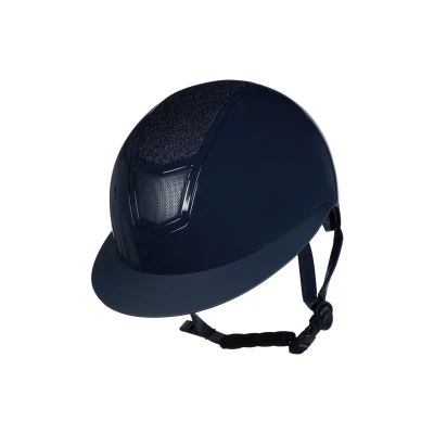 Image de HKM Bombe Shiny Diamond Bleu foncé 53 55cm