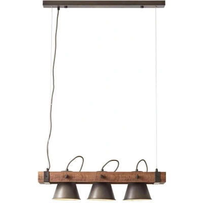 Afbeelding van Brilliant PLOW Hanglamp Zwart;Bruin