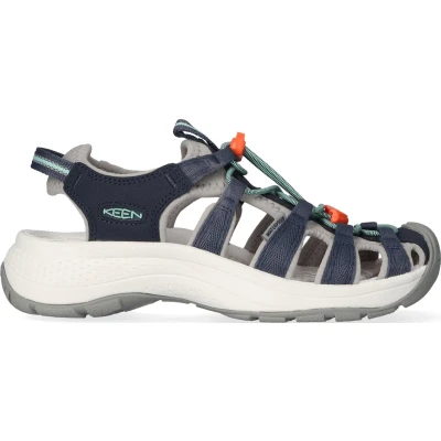 Afbeelding van Keen Astoria West Dames Wandelsandalen Navy/Beveled Glass Blauw Gerecyclede PET flessen Maat 41 K1023587