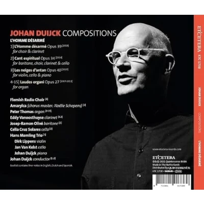 Afbeelding van Johan Duijck L&#039;Homme Désarmé (CD)