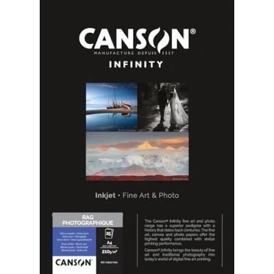 Afbeelding van Canson Infinity Rag Photographique 206211026 fotopapier, DIN A4, 25 vellen, wit