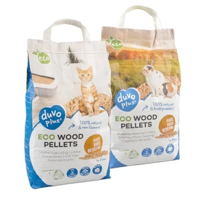 Afbeelding van Duvoplus Kattenbakvulling Knaagdier Eco Houtkorrels Bodembedekking 6mm 10kg/20l 1st