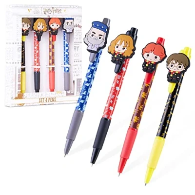 Afbeelding van Harry Potter Pen Schoolbenodigdheden Fantasie Kinderen Set van 4