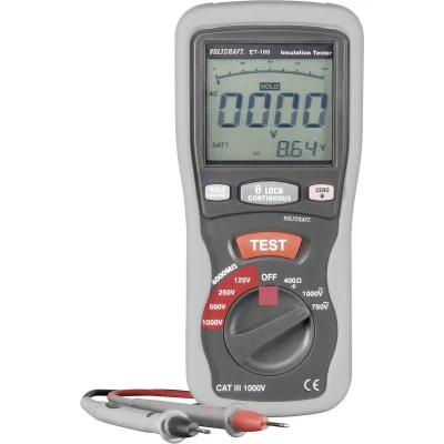 Afbeelding van VOLTCRAFT ET 100 Isolatiemeter 125 V, 250 500 1000 V 400 MΩ