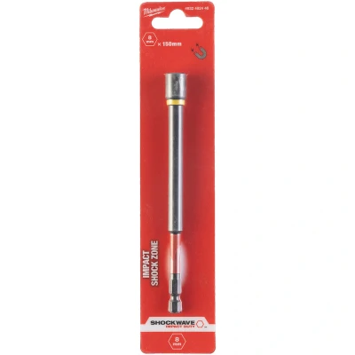 Afbeelding van MILWAUKEE 4932492446 SHOCKWAVE slagdop magnetisch Hex8 x 150 mm