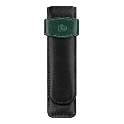 Afbeelding van Pelikan 923722 leren etui voor 2 pennen, zwart/groen
