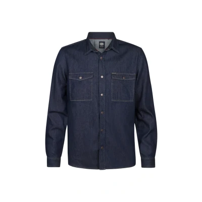 Afbeelding van Petrol Industries Heren Denim Overhemd Cody Blauw Maat S