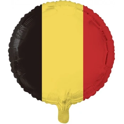 Afbeelding van Helium ballon Belgische vlag 45cm per stuk