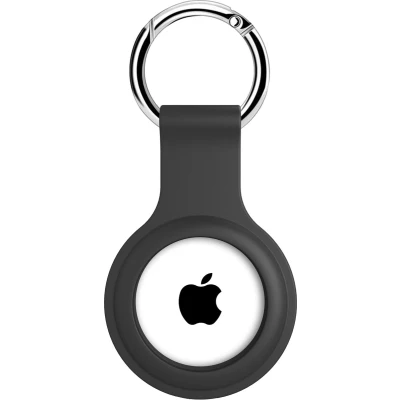 Afbeelding van Apple Siliconen AirTag houder Zwart