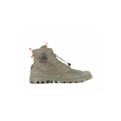 Afbeelding van Palladium LITE Travel VT Sportieve veterschoenen, Maat: 44, Dusky green Kunststof