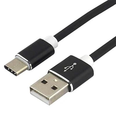 Afbeelding van everActive CBS 1CB USB C/type C kabel, siliconen, snel opladen tot 3 A, zwart, 100 cm