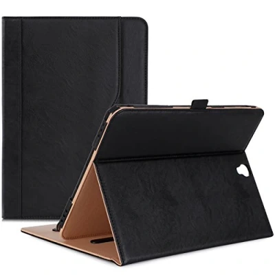 Afbeelding van ProCase Samsung Galaxy Tab S3 9,7 beschermhoes, beschermhoes voor tablet (9,7 inch, SM T820 T825), met meerdere kijkhoeken, documentenkaart, zwart