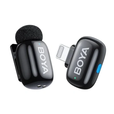 Afbeelding van Boya Mini 12 2.4 GHz Ultra Wireless Microphone 2TX +2RX (Black)