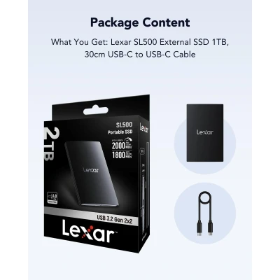 Afbeelding van Lexar SL500 Portable SSD 2TB