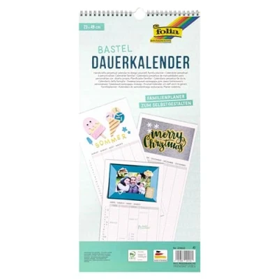 Afbeelding van folia Creatieve Muurkalender &#039;Familieplanner&#039;, 230 x 490 mm