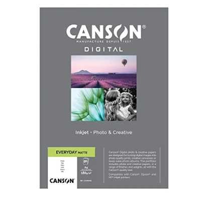 Afbeelding van Canson 94659 Inkjet Everyday papier, A4, 50 fg, 180 g/m², mat