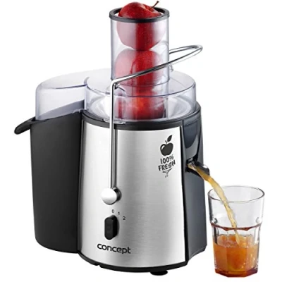 Afbeelding van CONCEPT LO7026 Fresh, sapcentrifuge, XXL hals, 7,2 cm, twee snelheden, 16.800 omwentelingen per minuut, roestvrij staal, 1000 W