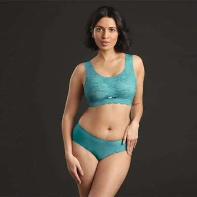 Afbeelding van Anita Essential Lace Bralette Dames Light Smaragd XXL Groen Sportondergoed