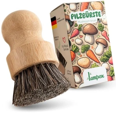 Afbeelding van Paddenstoelenborstel, paddenstoelborstel, keukenborstel, groenteborstel, voor het reinigen van paddenstoelen en groenten