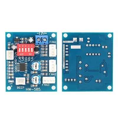Afbeelding van PWM vierdraads thermostaat ventilator snelheidsregelaar module voor pc, DC 12 V