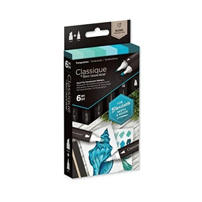 Afbeelding van Spectrum Noir Classique (6 stuks) Turquoises (Turkoois tinten)
