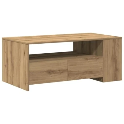Afbeelding van vidaXL Salontafel Ambachtelijk Eiken Hout 102 x 55 43.5 cm