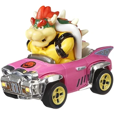 Afbeelding van Hot Wheels GBG31 Mario Kart figuren en karts als die cast voertuigen in schaal 1:64, speelgoed vanaf 3 jaar