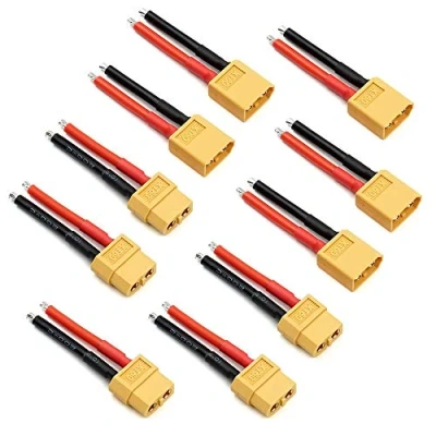Afbeelding van 5 Paar XT60 Vrouwelijke en Mannelijke Connector Met 14awg Siliconen Draad Voor RC Lipo Batterij Kabel Drone Auto Boot