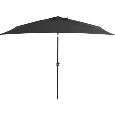 Afbeelding van vidaXL Parasol met metalen paal 300x200 cm antraciet