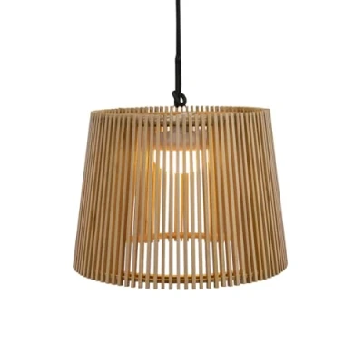 Afbeelding van newgarden Okinawa Draadloze draagbare buitenlamp met licht van 900 lumen warm led 3000 K. Gemaakt natuurlijke vezels oplaadbare batterij zonder installatie