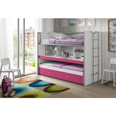 Afbeelding van LUCEVI Bonny Stapelbed 90x200cm Roze
