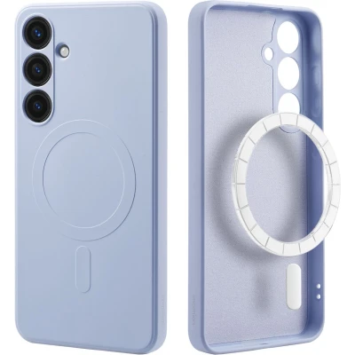 Afbeelding van iMoshion Hoesje Geschikt voor Samsung Galaxy S24 Plus Siliconen Color Backcover MagSafe Lila