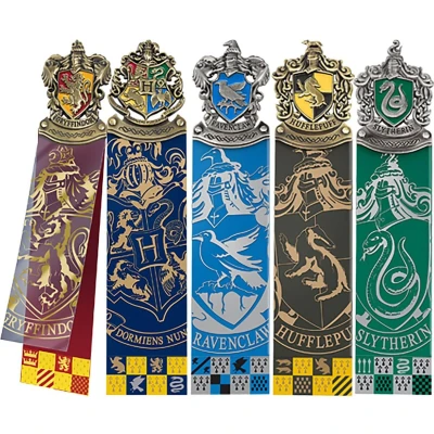 Afbeelding van The Noble Collection Harry Potter Boekenlegger Crest Set van 5 Multicolours