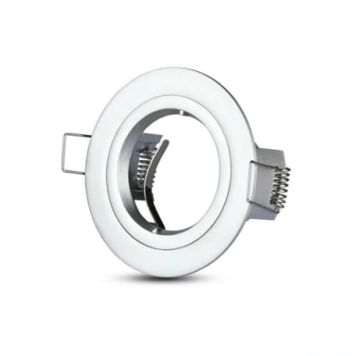Afbeelding van GU10 Armatuur VT 774 Zilver Mat rond
