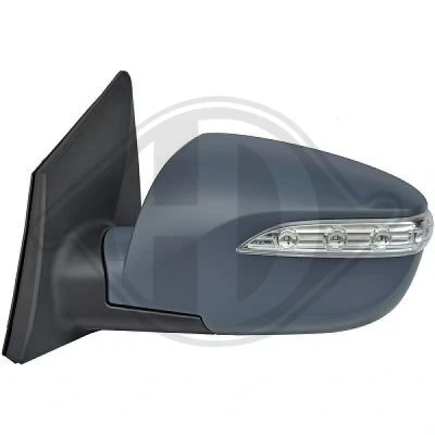 Afbeelding van Buitenspiegel Diederichs 6861327 Links Met grondlaag Elektrisch inklapbaar, voor elek. spiegelverstelling, Bol vormig, Complete spiegel HYUNDAI: ix35