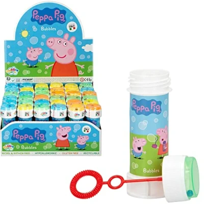 Afbeelding van Dulcop Peppa Pig zeepbellen, 103597000, meerkleurig, 36 stuks
