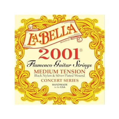 Afbeelding van La Bella K Git. snaren Bella, 2001 Flamenco Medium, set Klassieke gitaarsnaren