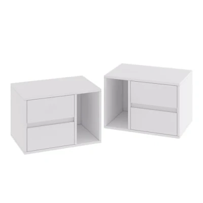Afbeelding van Vicco VimogoNachtkastje Set van 2 Wit
