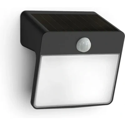 Afbeelding van Philips Yarixa 8720169265448 Staande lamp op zonne energie met bewegingsmelder 2.2 W Warmwit Zwart