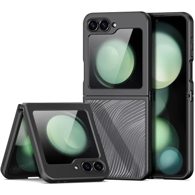 Afbeelding van Dux Ducis Telefoon Hoesje geschikt voor de Samsung Z Flip 6 Back Cover Aimo Series Zwart