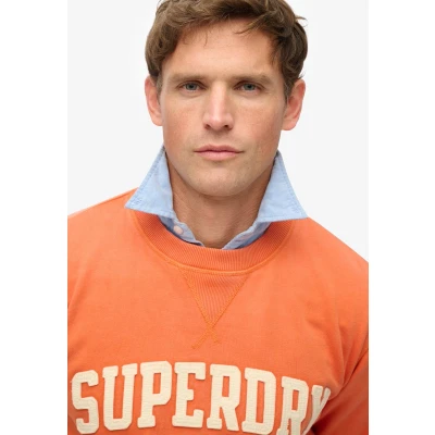 Afbeelding van Superdry Vintage Athletic CREW Sweater, Heren, Maat: XL, Preppy orange